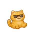 ぷっくりシールスタンプ【ねこ】（個別スタンプ：25）