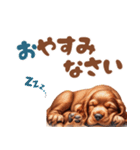 いつでも使えるアメコカの子犬スタンプ（個別スタンプ：7）