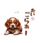 いつでも使えるアメコカの子犬スタンプ（個別スタンプ：15）