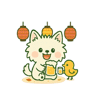 【しろいぬ】季節のおくりもの（個別スタンプ：2）