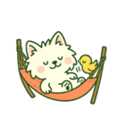 【しろいぬ】季節のおくりもの（個別スタンプ：12）