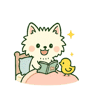 【しろいぬ】季節のおくりもの（個別スタンプ：14）