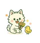 【しろいぬ】季節のおくりもの（個別スタンプ：17）