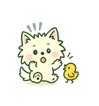 【しろいぬ】季節のおくりもの（個別スタンプ：21）