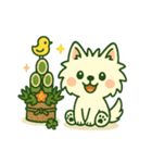 【しろいぬ】季節のおくりもの（個別スタンプ：25）