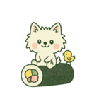 【しろいぬ】季節のおくりもの（個別スタンプ：35）