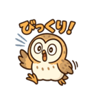 ふわふわメンフクロウ女子向けスタンプ（個別スタンプ：9）