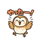 ふわふわメンフクロウ女子向けスタンプ（個別スタンプ：11）