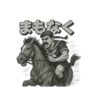 筋肉スクールガールの劇画スタンプ（個別スタンプ：32）