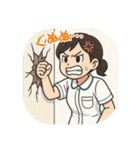 看護学生のあるある（その3）（個別スタンプ：31）
