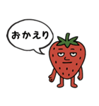 いちごのオッサン吹き出し（個別スタンプ：14）