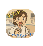 看護学生のあるある（その1）（個別スタンプ：21）