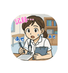 看護学生のあるある（その1）（個別スタンプ：24）