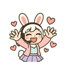 毎日使える♪うさぎ系YouTuberスタンプ（個別スタンプ：8）
