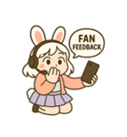 毎日使える♪うさぎ系YouTuberスタンプ（個別スタンプ：12）