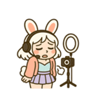 毎日使える♪うさぎ系YouTuberスタンプ（個別スタンプ：17）