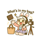 毎日使える♪うさぎ系YouTuberスタンプ（個別スタンプ：22）