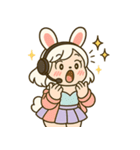 毎日使える♪うさぎ系YouTuberスタンプ（個別スタンプ：23）