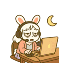 毎日使える♪うさぎ系YouTuberスタンプ（個別スタンプ：37）