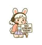 毎日使える♪うさぎ系YouTuberスタンプ（個別スタンプ：40）