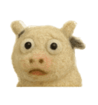 残念な羊毛フェルト動物達（個別スタンプ：2）