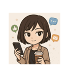 みっぴのスタンプ#（個別スタンプ：1）