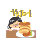 長髪髭メガネちゃんのかわいいスタンプ（個別スタンプ：9）