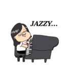 長髪髭メガネちゃんのかわいいスタンプ（個別スタンプ：13）