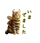 服を着たリアルな猫キャラ達のスタンプ3（個別スタンプ：8）