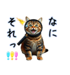 服を着たリアルな猫キャラ達のスタンプ3（個別スタンプ：20）