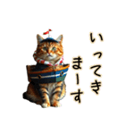 服を着たリアルな猫キャラ達のスタンプ3（個別スタンプ：26）