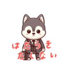 ハスキーベビーの生活 (にほんご) Ver4（個別スタンプ：1）