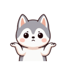 ハスキーベビーの生活 (にほんご) Ver4（個別スタンプ：33）