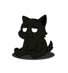 くろイッヌは多くを語らない[文字無しver.]（個別スタンプ：18）