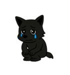 くろイッヌは多くを語らない[文字無しver.]（個別スタンプ：22）