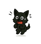 くろイッヌは多くを語らない[文字無しver.]（個別スタンプ：32）