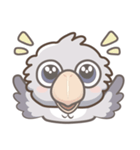 かわいいハシビロコウのスタンプ（個別スタンプ：4）