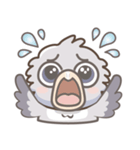 かわいいハシビロコウのスタンプ（個別スタンプ：6）