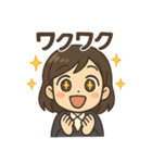 ビジネス女子の感情表現スタンプ40種（個別スタンプ：13）