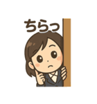ビジネス女子の感情表現スタンプ40種（個別スタンプ：16）