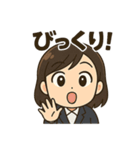 ビジネス女子の感情表現スタンプ40種（個別スタンプ：25）