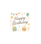 一生使える誕生日・お祝い・年中行事（個別スタンプ：1）