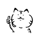 途艸のけっこう使えるユルい猫（無地）（個別スタンプ：2）
