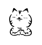 途艸のけっこう使えるユルい猫（無地）（個別スタンプ：6）