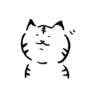 途艸のけっこう使えるユルい猫（無地）（個別スタンプ：9）