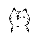 途艸のけっこう使えるユルい猫（無地）（個別スタンプ：10）
