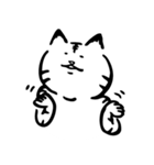 途艸のけっこう使えるユルい猫（無地）（個別スタンプ：22）