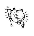 途艸のけっこう使えるユルい猫（無地）（個別スタンプ：23）