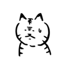 途艸のけっこう使えるユルい猫（無地）（個別スタンプ：25）