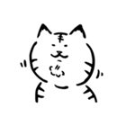 途艸のけっこう使えるユルい猫（無地）（個別スタンプ：26）